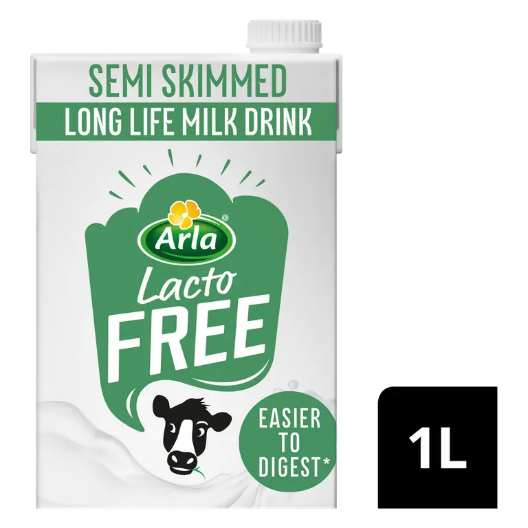 Arla 1L LactoFREE Semi Skimmed Long Life Milk Drink