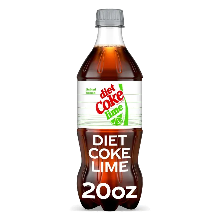 Diet Coke Lime Soda, 20 fl oz Bottle