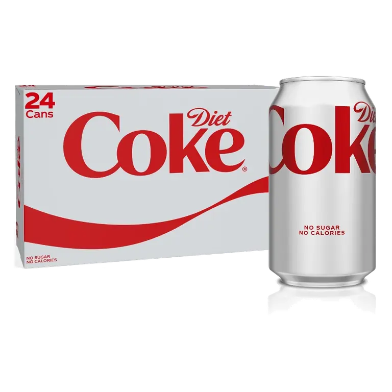 Diet Coke Soda, 24pk/12 fl oz Cans: Low Sodium, Sugar-Free