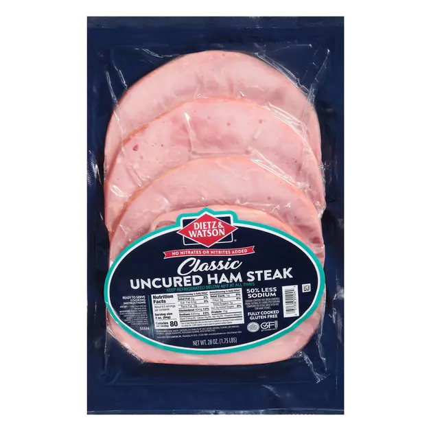 97% Fat Free Classic Uncured Ham Steaks - 4 ct