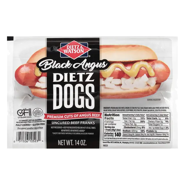 Black Angus Beef Franks - 8 ct
