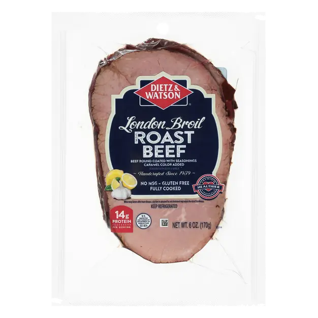London Broil Roast Beef Sliced