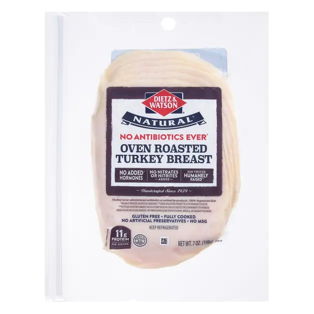 Natural Antibiotic Free Oven Roasted Turkey Breast Sliced