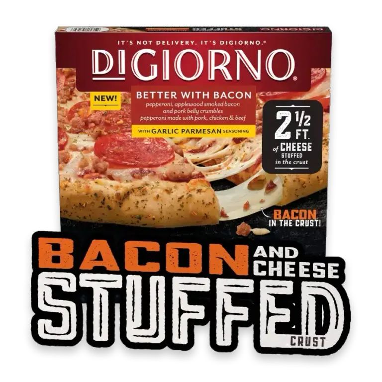 Better With Bacon Frozen Pizza on a Bacon and Cheese Stuffed Crust