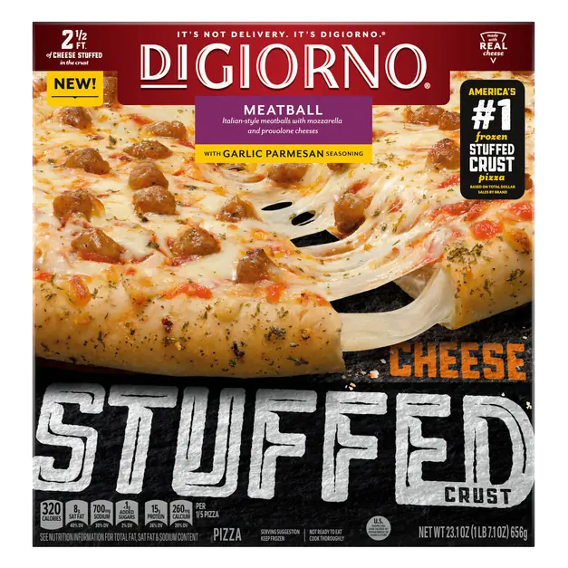 Cheese Stuffed Crust Meatball Pizza Frozen