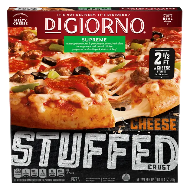Cheese Stuffed Crust Supreme Pizza Frozen