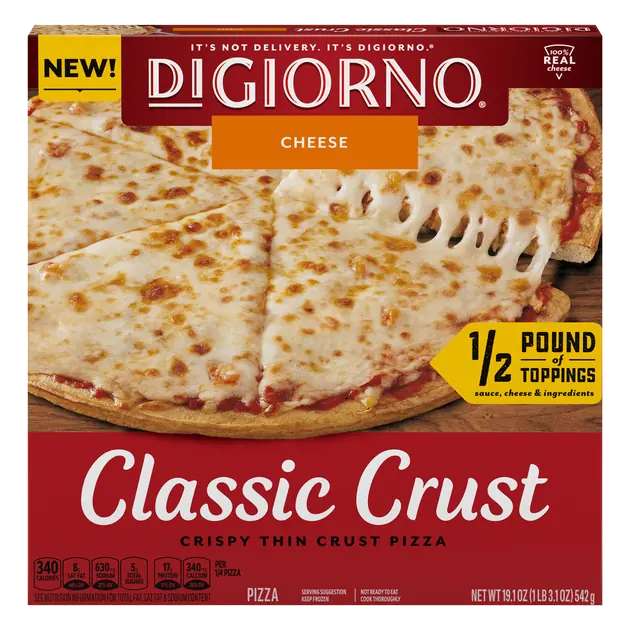 Classic Crust Cheese Lovers Frozen Pizza 12x19.1ozUS