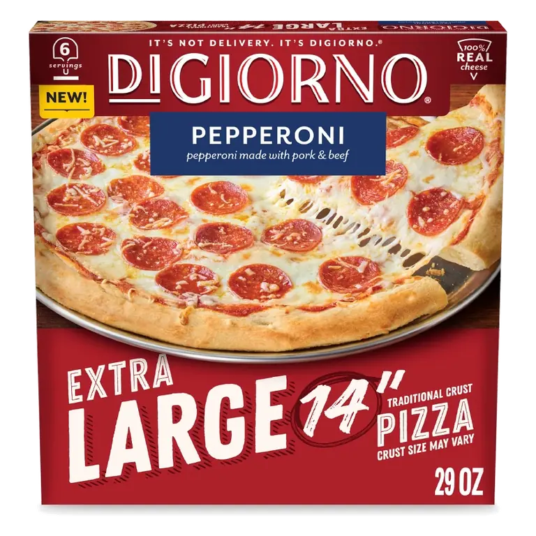 DiGiorno XL Traditional Crust Pepperoni Frozen Pizza, 29oz