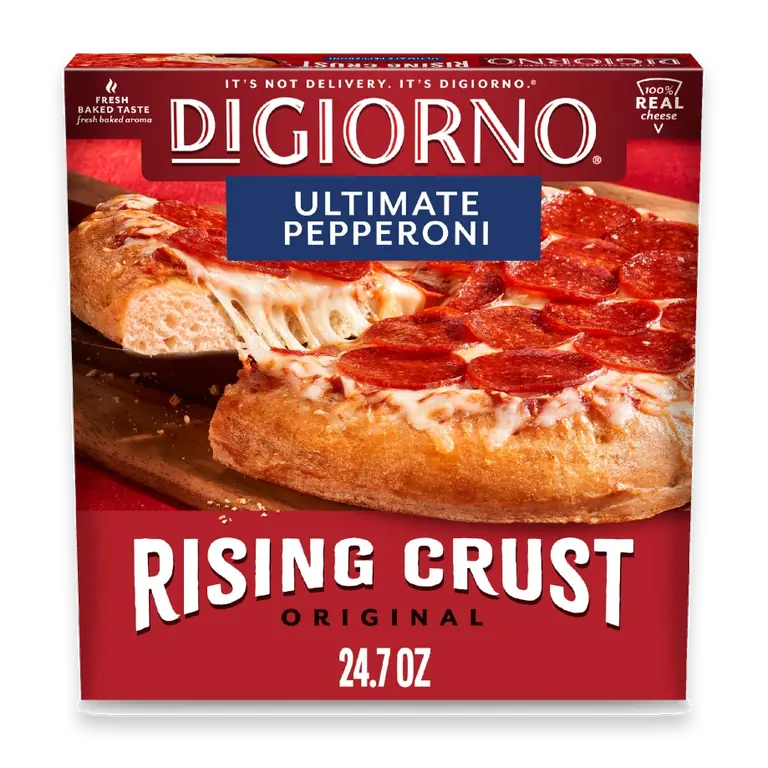 Frozen Pizza Rising Crust Ultimate Pepperoni Pizza Family Dinner