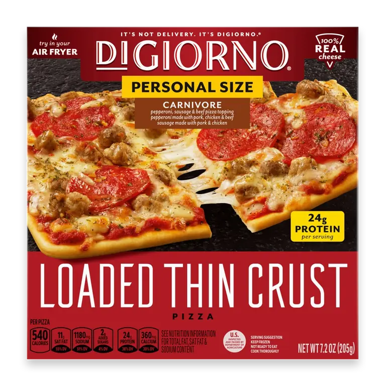 Frozen Pizza Thin Crispy Crust Carnivore