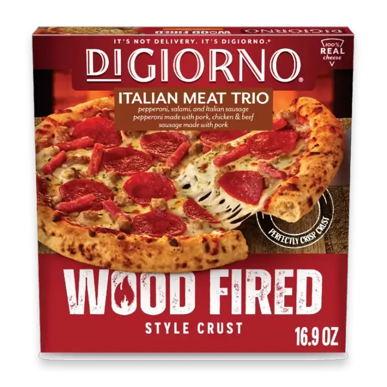 Italian Meat Trio Pizza Wood Fired Style Crust Frozen Pizza