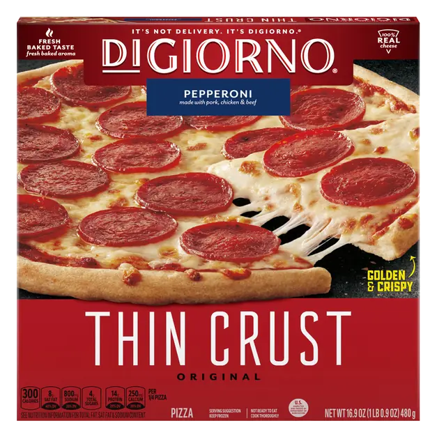 Original Thin Crust Pepperoni Pizza Frozen