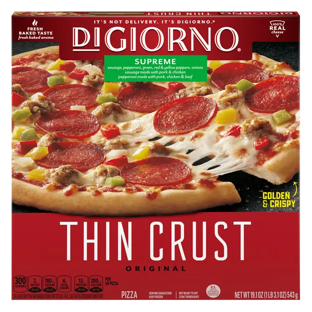 Original Thin Crust Supreme Pizza Frozen