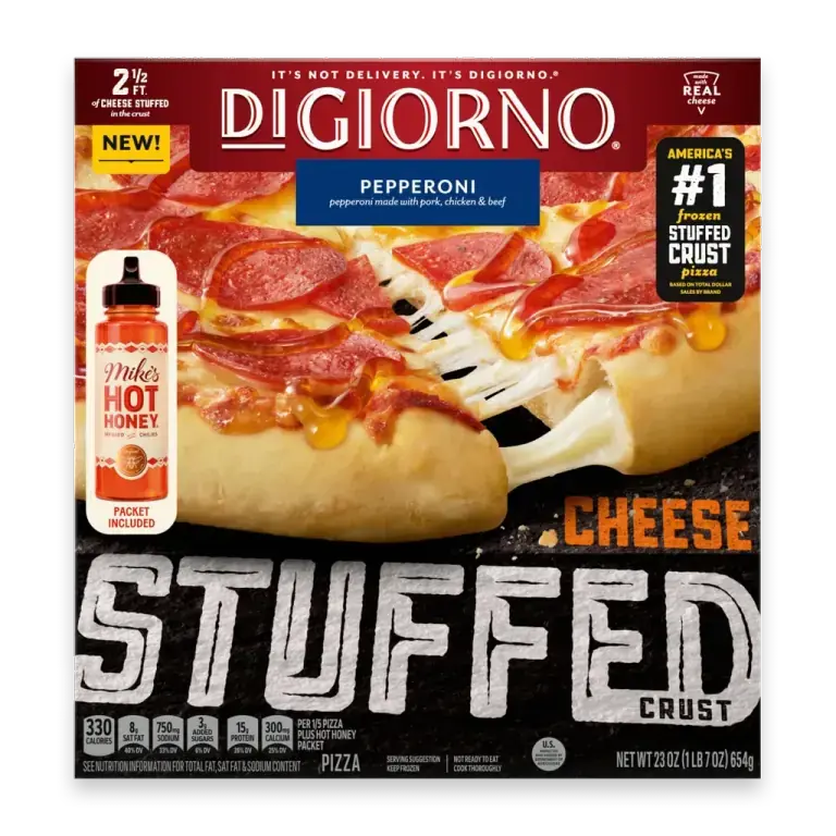 Stuffed Crust Pepperoni with Mike's Hot Honey Frozen Pizza