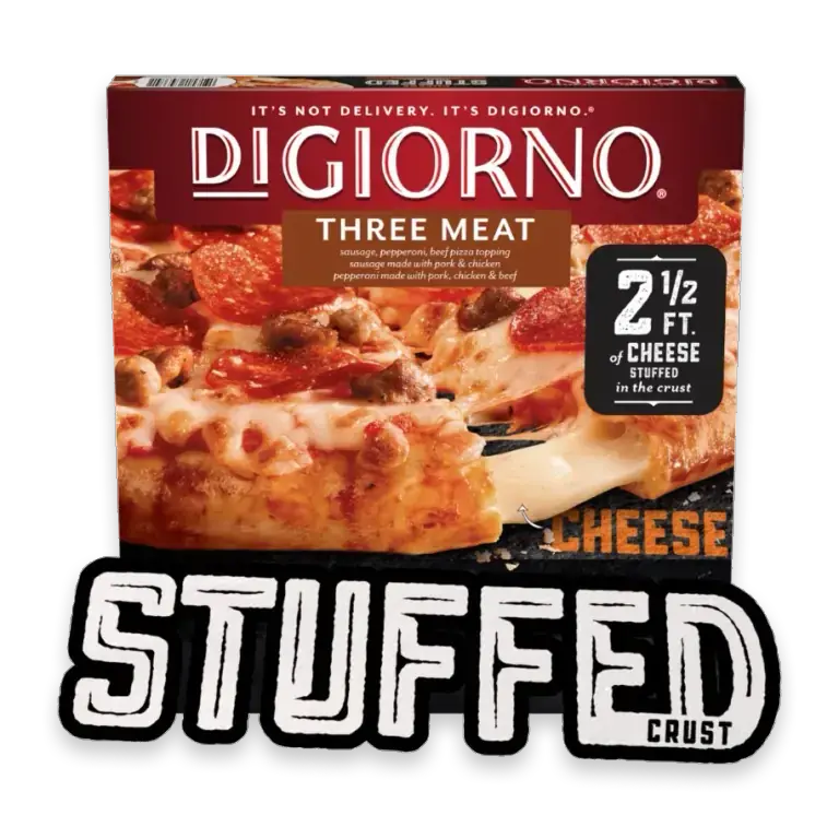 Stuffed Crust Three Meat Pizza