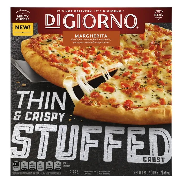 Thin and Crispy Stuffed Crust Margherita Frozen Pizza
