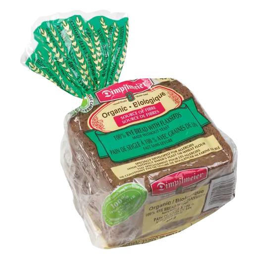 Organic Rye Bread With Flaxseeds 454 g