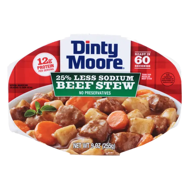Less Sodium Beef Stew Meal