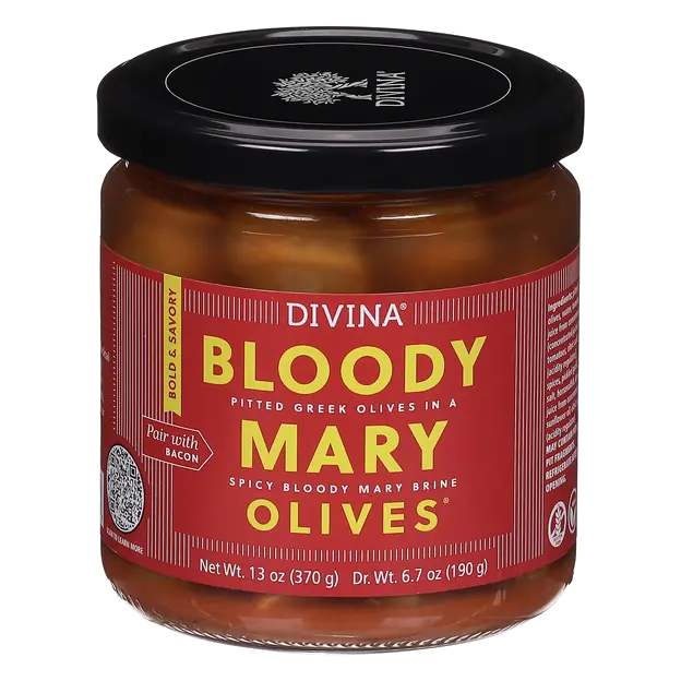 Bloody Mary Greek Pitted Olives Marinated