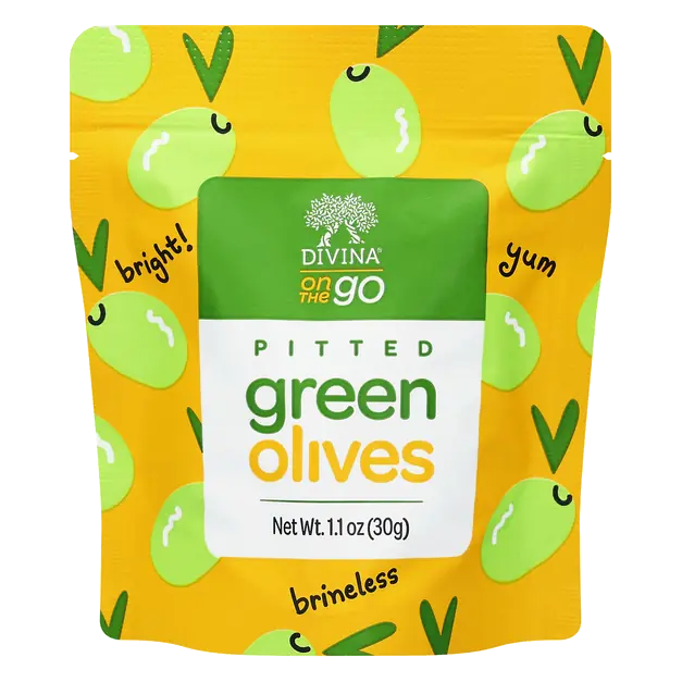 On The Go Pitted Green Olives