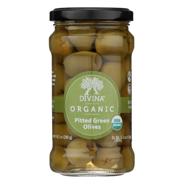 Organic Pitted Green Olives