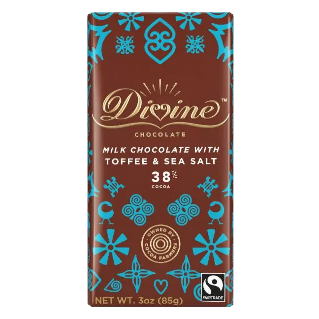 38% Cocoa with Toffee & Sea Salt Milk Chocolate