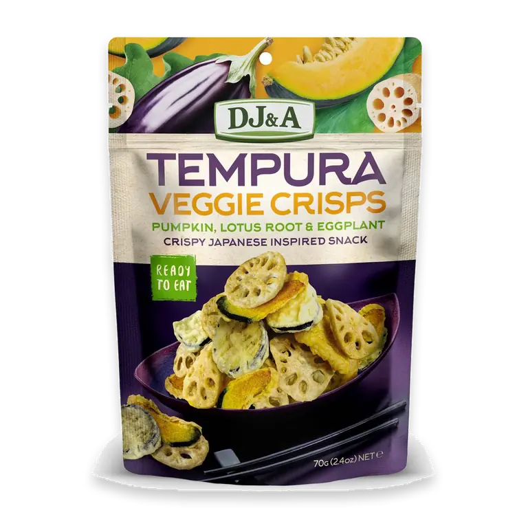 Tempura Veggie Crisps Pumpkin Lotus Root & Eggplant