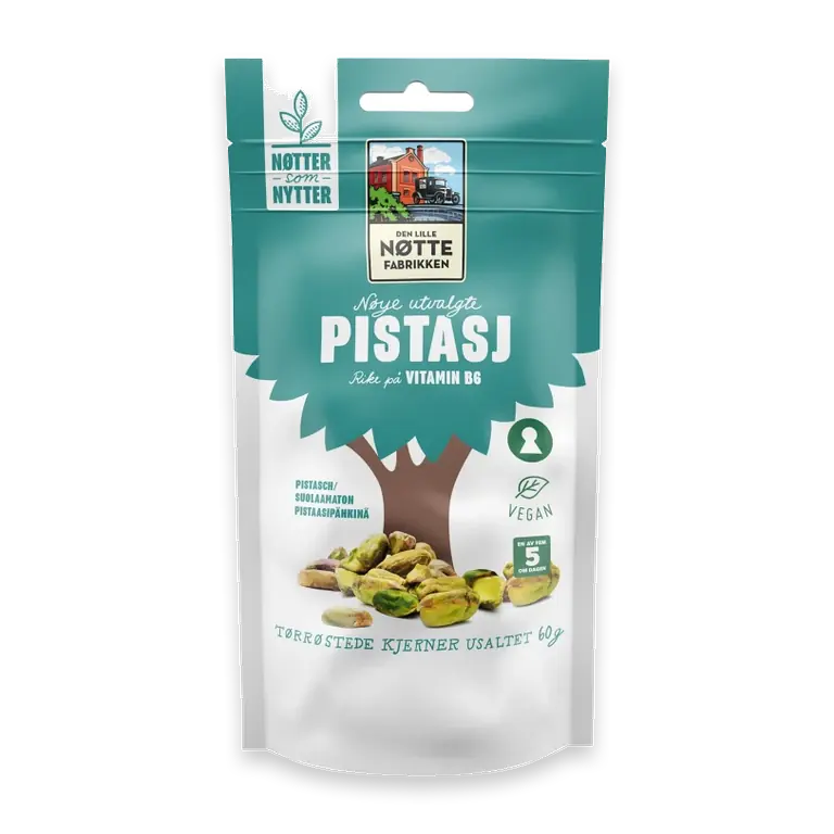 Pistaschkärnor Utan salt 60g Den Lille Nöttefabrikken