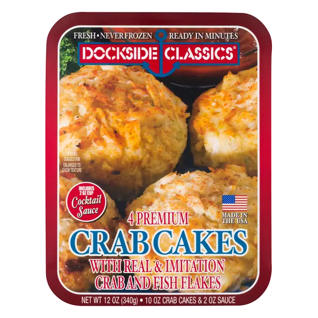 Dockside Dockside Classics Premium Crab Cakes - 4 ct Fresh