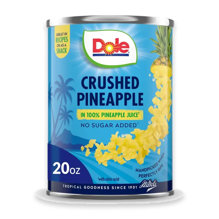 Canned Crushed Pineapple Fruit In 100% Pineapple Juice
