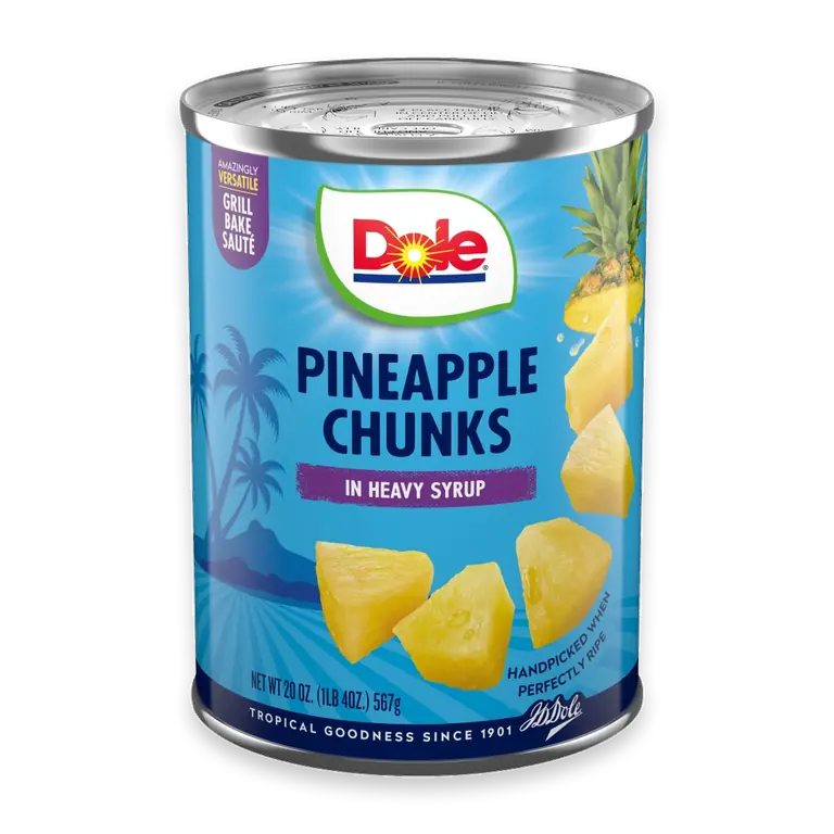 Canned Pineapple Chunks Fruit In Heavy Syrup
