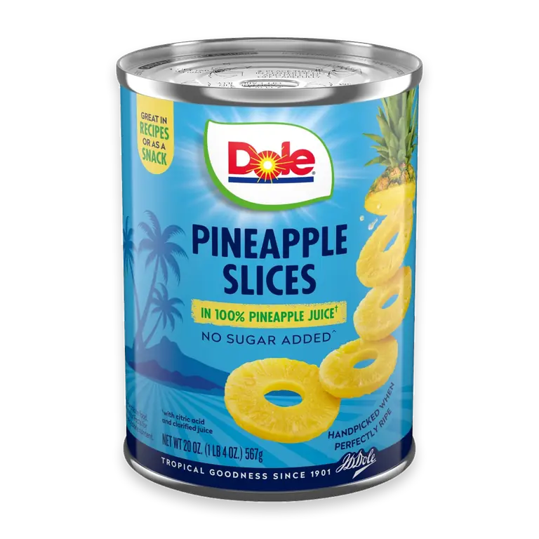 Canned Pineapple Slices Fruit In 100% Pineapple Juice