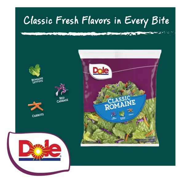 Classic Romaine Red Cabbage, Romaine Lettuce, Carrots