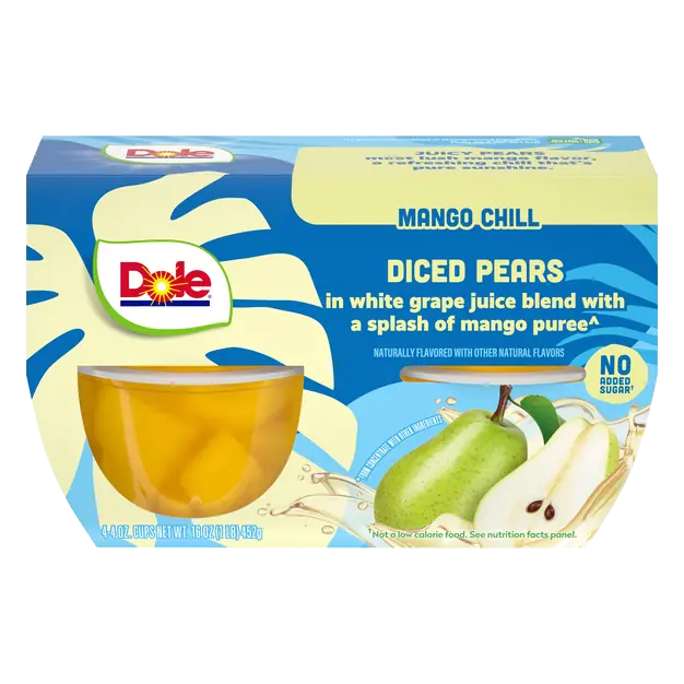 Diced Mango Chill Diced Pears Fruit Cups Cups - 4 ct