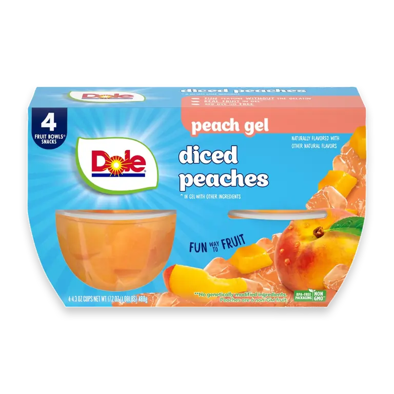Diced Peaches in Peach Gel
