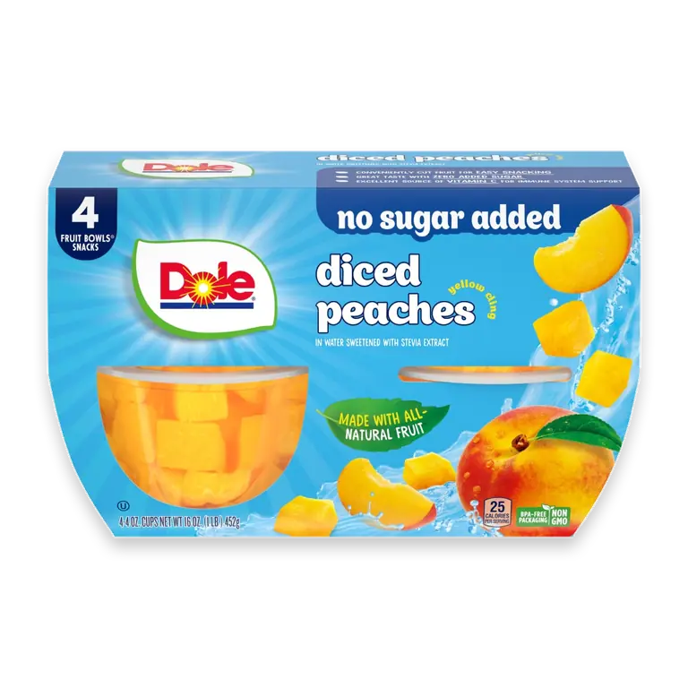 Diced Peaches In Water No Sugar Added