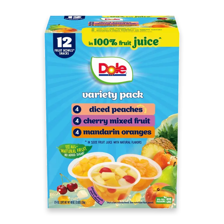 Fruit Bowls in 100% Juice Cups Variety Pack