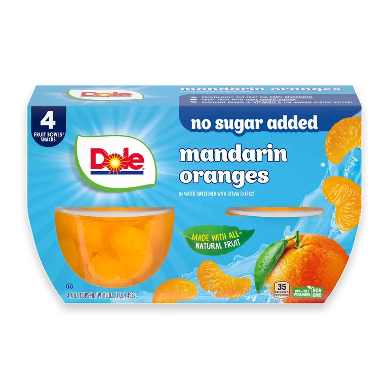 Fruit Bowls Mandarin Oranges With No Sugar Added Cups