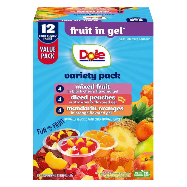 Fruit in Gel Cups Variety Pack - 12 ct