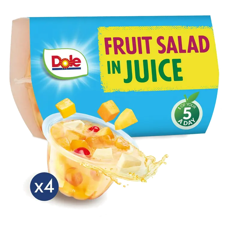 Fruit Salad Cherry In Juice Fruit Snacks 4x113g