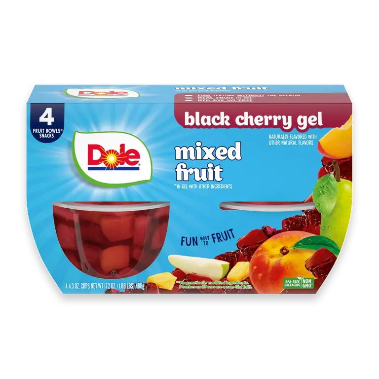 Mix Fruit In Black Cherry Gel