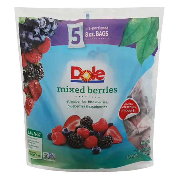 Mixed Berries Pre-Portioned Bags - 5 ct Frozen