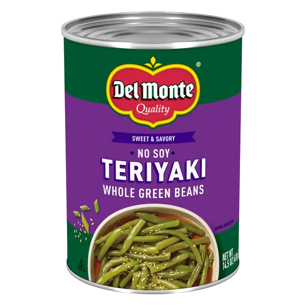 No Soy Teriyaki Whole Green Beans