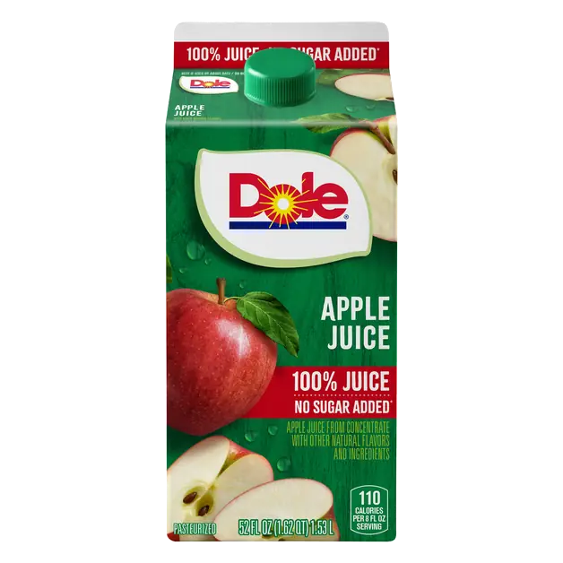 No Sugar Added 100% Apple Juice