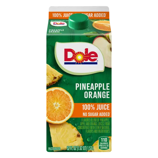 No Sugar Added 100% Pineapple Orange Juice