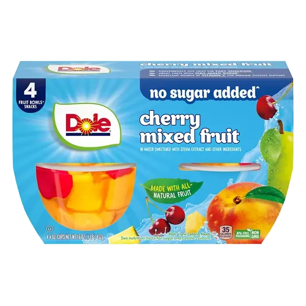 No Sugar Added Cherry Mixed Fruit