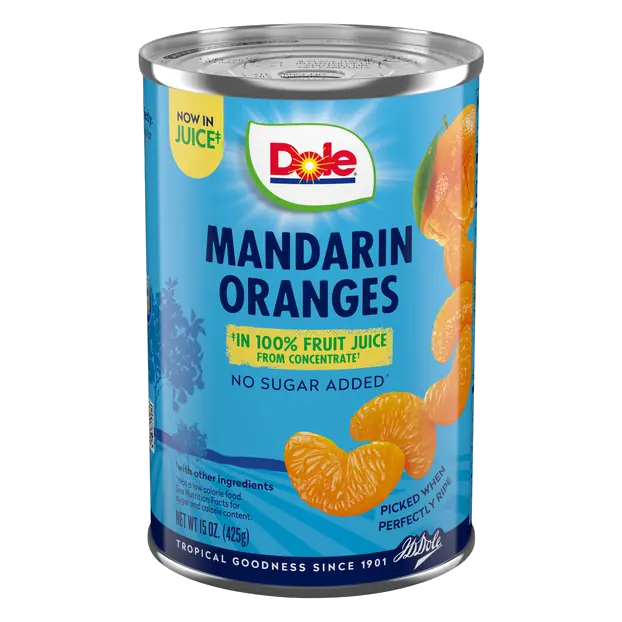 No Sugar Added Mandarin Oranges in 100% Fruit Juice