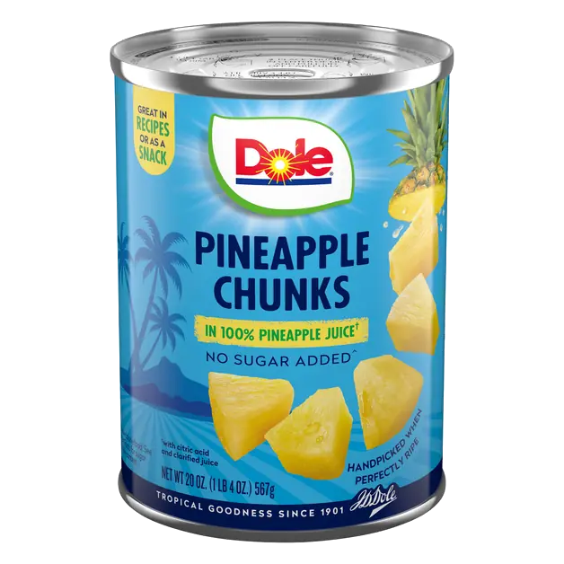 No Sugar Added Pineapple Chunks in Juice