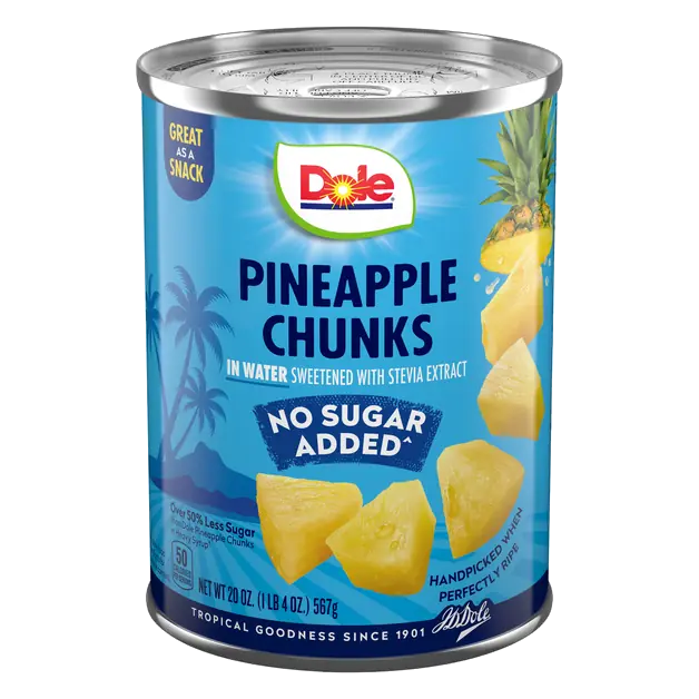 No Sugar Added Pineapple Chunks in Water