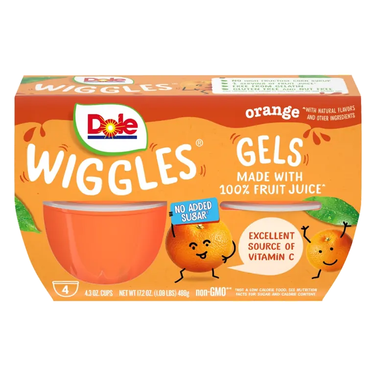 Orange Fruit Juice Gels